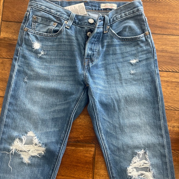 Levi's Denim - Levi’s 501 Japanese Selvedge blue denim jeans sz 26x28 distressed button fly